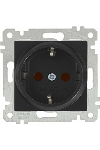 Mutlusan مقبس ريتا أسود مؤرض (MKZ)