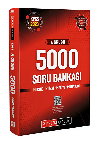 Pegem Akademi Yayıncılık 2026 KPSS A Grubu 5000 Soru Bankası
