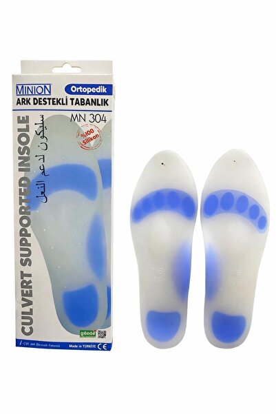 Genel Markalar Ark Destekli Unisex Silikon Tabanlık Ortopedik Ayak Ağrısı Önl...