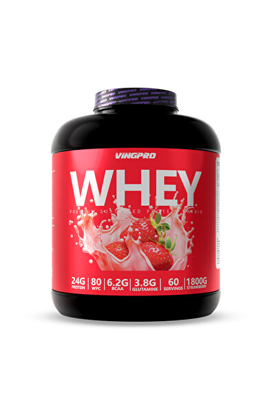vingpro بروتين مصل اللبن برو Wpc80 1800 جرام 60 حصص فراولة
