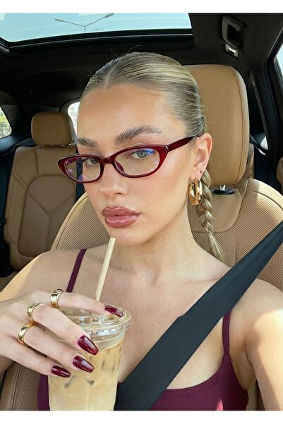 Goldmine Women's Blueblock Bella Blue Light Protection Screen Glasses Burgundy