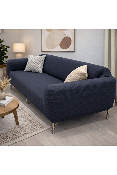 uzhanem مفرش أريكة جاكار 3 مقاعد، غطاء أريكة سريرمطاط مرن، أنثراسيت (محتوى ال...