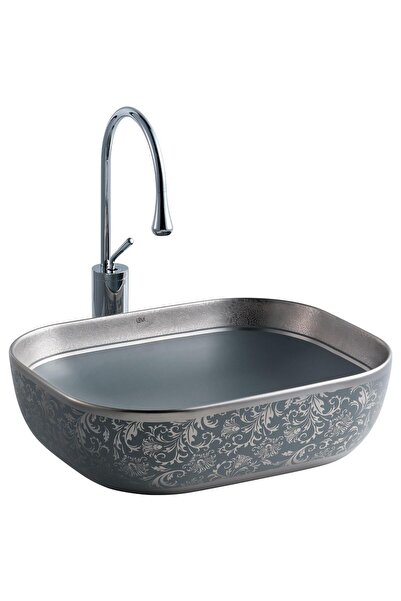 LENA EH-4290MGG Tezgah Üstü Porselen Lavabo