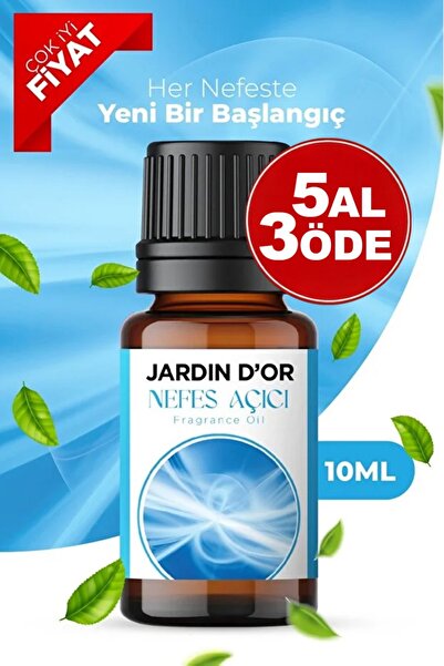 JARDIN D'OR Nefes Açıcı Esansiyel Uçucu Koku Yağı Buhurdanlık Yağı Difüzör Es...