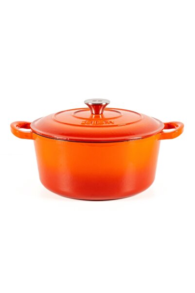 Lätt Home Enameled cast iron pot 4L, Lätt Home, Dutch oven type, with lid 23 ...