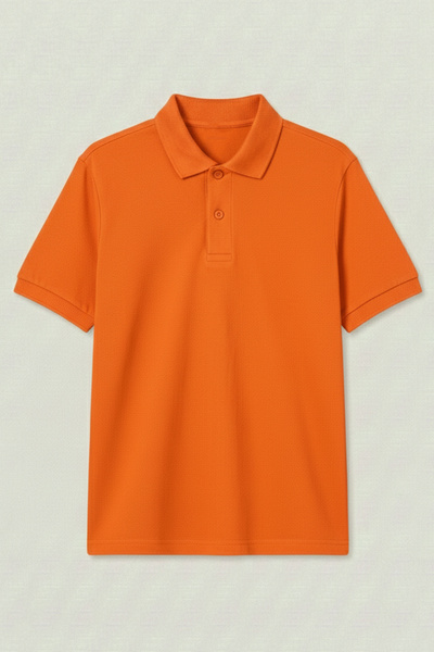Çapıt 100% βαμβακερό πόλο λαιμόκοψη πορτοκαλί κοντομάνικο μπλουζάκι κατάλληλο...