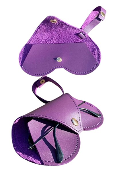 Ayleen Ayz Husă pentru ochelari cu curea de transport din piele - Model ce po...