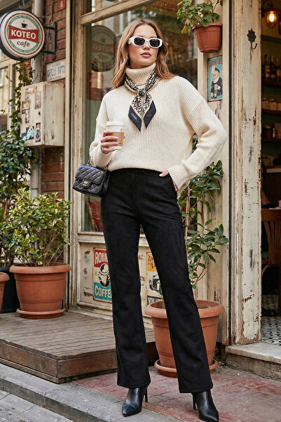 Lela Скуба Сует Висока талія Широкі штани ШТАНИ 5865974