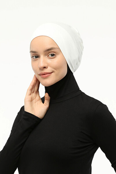 Altobeh Bonnet Hijab, practic, cu fixare elastică, Ecru