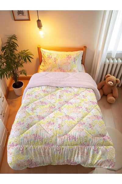 Evmila Παπλωματοθήκη και σετ παιδικού ύπνου με μοτίβο λουλουδιών 160x220 εκ. ...