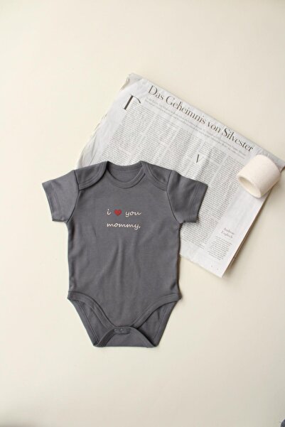 Oh La La Koala For Little Ones Mom Embroidered Short Sleeve Bodysuit