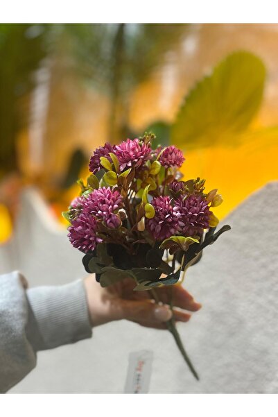 Ekodoğa Yapay Mini Krizantem Çiçeği Vazo Çiçeği Yapay Mini Kasımpatı Çiçeği