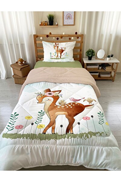 Evmila Χαριτωμένο σετ ύπνου και παπλωματοθήκης από σιλικόνη διπλής όψης Wells...