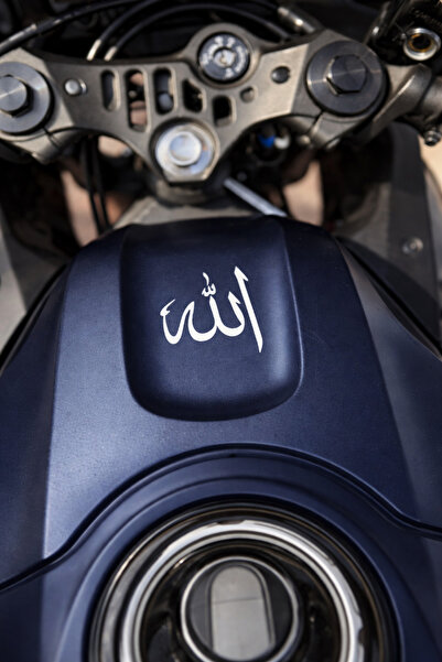 Kıvırcıkyoga Allah hat yazisi 5*5 ölçüleri kask motosiklet oto cam rüzgarlık ...