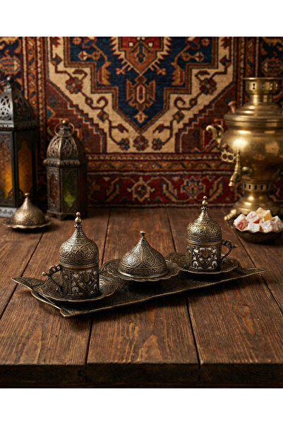 ACAR Turkish, Greek, and Arabic Coffee Serving Set for Two