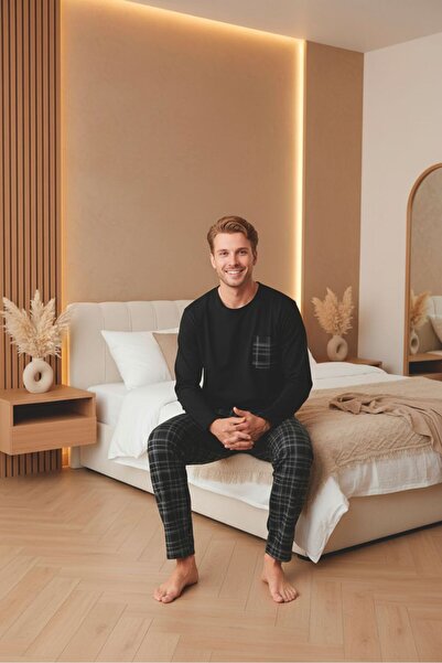 Sude HOMEWEAR Erkek Uzun Kol Pijama Takımı
