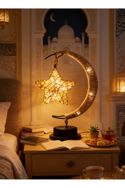 Yoawllty Ramadan Lights, Ramadan Lamp, Home Bedroom Romantic Desktop Nightsta...