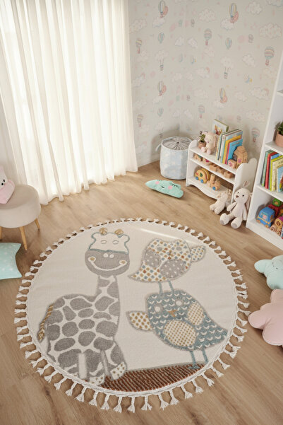 essense Home&Living TİNKY Yumuşak Bukleli Yumuşak Peluş Post Shaggy Krem Çocu...