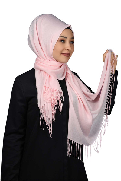 Altobeh Plain Pashmina Shawl - Light Pink