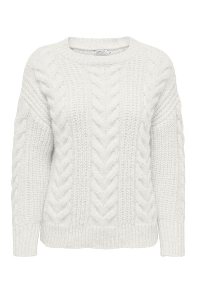 ONLY Γυναικείο πουλόβερ O λαιμό λευκό 15294820