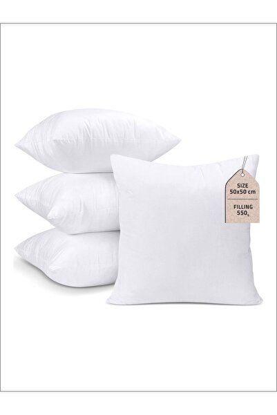 Donetella Cushion Insert 4-Pieces 50x50 cm – Soft Brushed Microfiber Throw Pi...