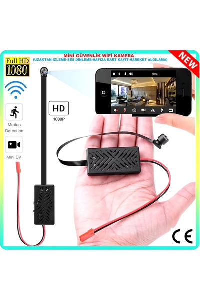 Genel Markalar MİNİ GÜVENLİK WİFİ KAMERA (UZAKTAN İZLEME-SES DİNLEME-HAFIZA K...
