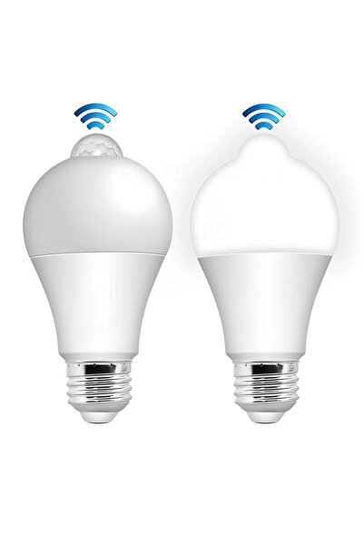 Daxom 2 Adet Hareket Sensörlü Led Ampul Lamba 12 W Beyaz E27