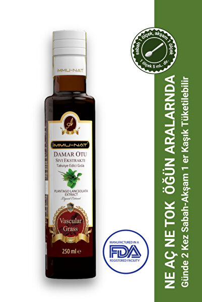 İmmu-Nat Damar Otu Bitkisel Sıvı Ekstraktı 250ml - Takviye Edici Gıda
