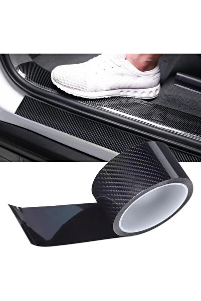 Universal Door Sill Bumper Trunk Protection Foil Carbon Foil 5Cmx5M Black