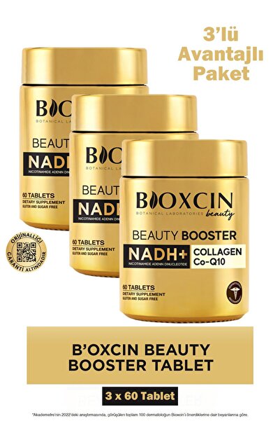 Bioxcin Beauty Booster Hidrolize Kolajen Hyalüronik Asit Nadh İçeren Tablet T...