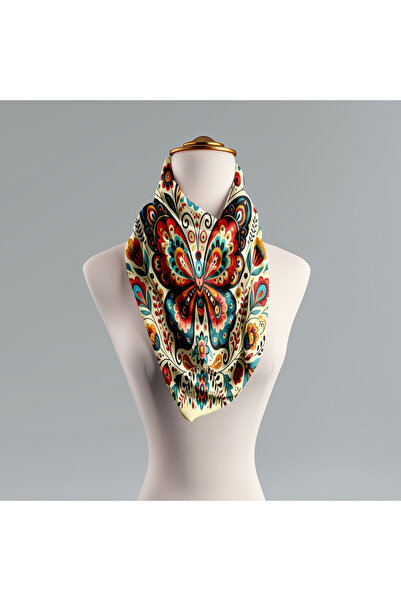 Şen Dekorasyon Şd Scarf Colorful Butterfly Scarf
