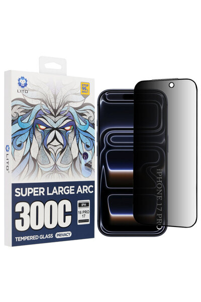 Lito D+ Max Privacy Glass for iPhone 17 Pro, Black