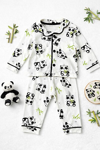 Luna Panda Desenli Bebek Pijama Takımı