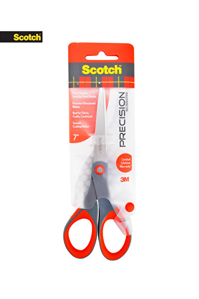 Scotch 7-Inch Precision Scissors, Stainless Steel Blades, Comfort Grip – Home...