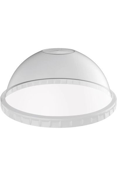 Ideal Pack Dome Lid – Clear Plastic Lids for 8 oz, 10 oz, 12 oz PET Cups