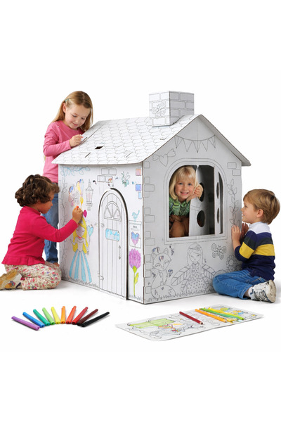 OEM Set creativ casă din carton 3D pentru copii, de colorat și asamblat, 102,...