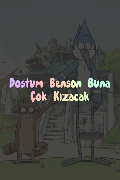 Turuncu Sticker Sürekli Dizi (Benson Buna Çok Kızacak) Sticker Etiket 15x3,7 ...