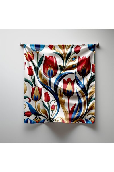 Şen Dekorasyon Şd Scarf Tulips Foulard