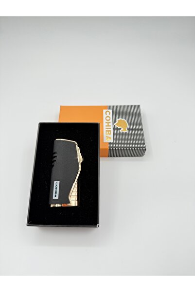 COHİBA 3 Torch Puro Çakmak Black&Gold