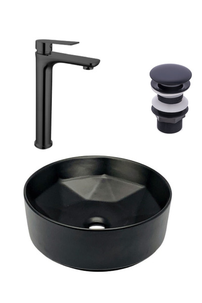 KAVİTİCARET Çanak Lavabo ve Çanak Batarya (3 Lü Set)