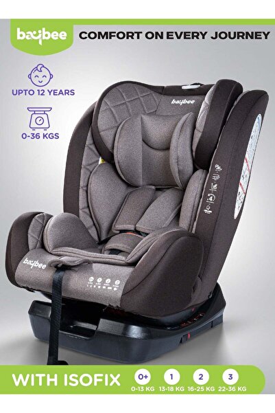 BAYBEE Convertible Baby Car Seat with ISOFIX, 3 Position Recline, Headrest Ad...
