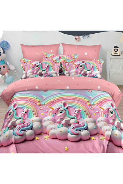 OEM Lenjerie de pat pentru pat dublu 2 persoane, 6 piese, Finet, DREAM-1125