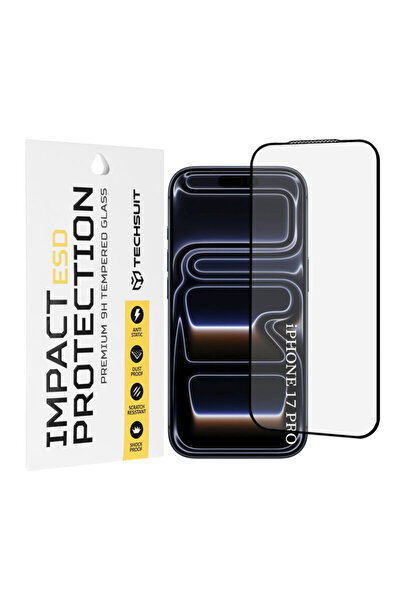 Techsuit ESD Glass for iPhone 17 Pro, Black
