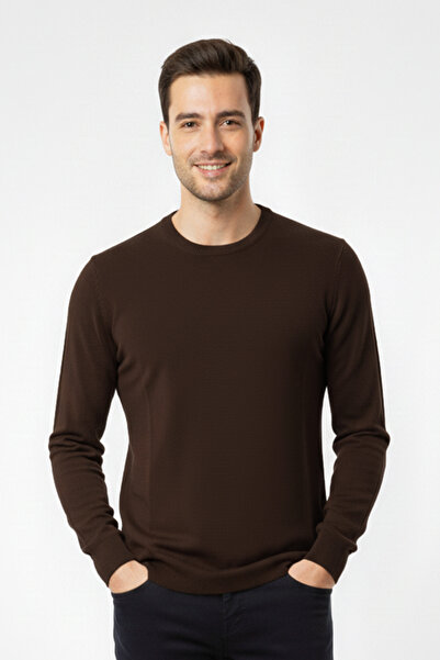 Pulltonic Men's Crew Neck Soft Sweater