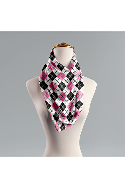 Şen Dekorasyon Şd Scarf Plaid Pink Scarf
