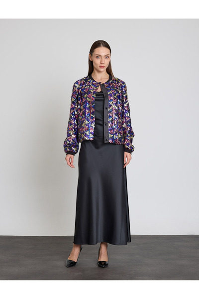 BGN workshop Sequined Bomber Jacket