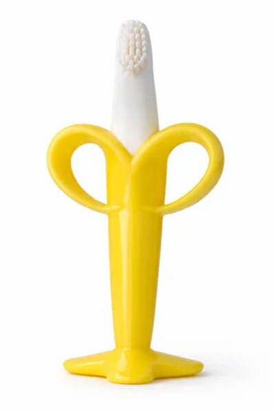 Buffer ® Muz Şekilli Diş Kaşıma Aparatı – Bebekler İçin Silikon Diş Kaşıyıcı,...