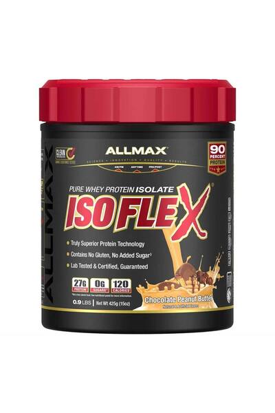 ALLMAX Isoflex 100% Pure Whey Protein Isolate, Chocolate Peanut Butter, 425 Gm
