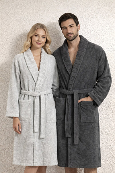 Asilex Home Collection ASILEX HOME Çift Kişilik Bornoz Takımı | %100 Pamuk | ...