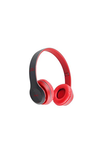 ALIEN Căști Bluetooth cu radio/MP3/TF/microfon P47 roșii